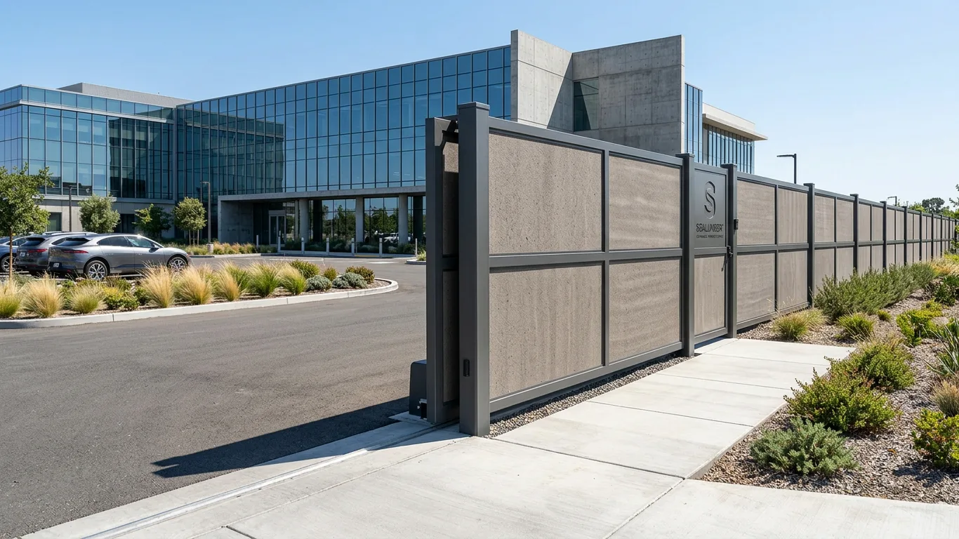 Modern SeaLumber fence system