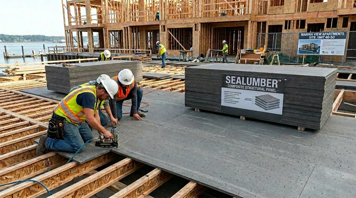 SeaLumber construction panels